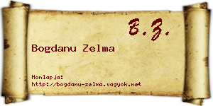 Bogdanu Zelma névjegykártya